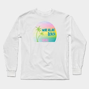 Waiʻalae Beach Oahu Hawaii souvenir travel Long Sleeve T-Shirt